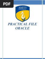 Oracle Practical File