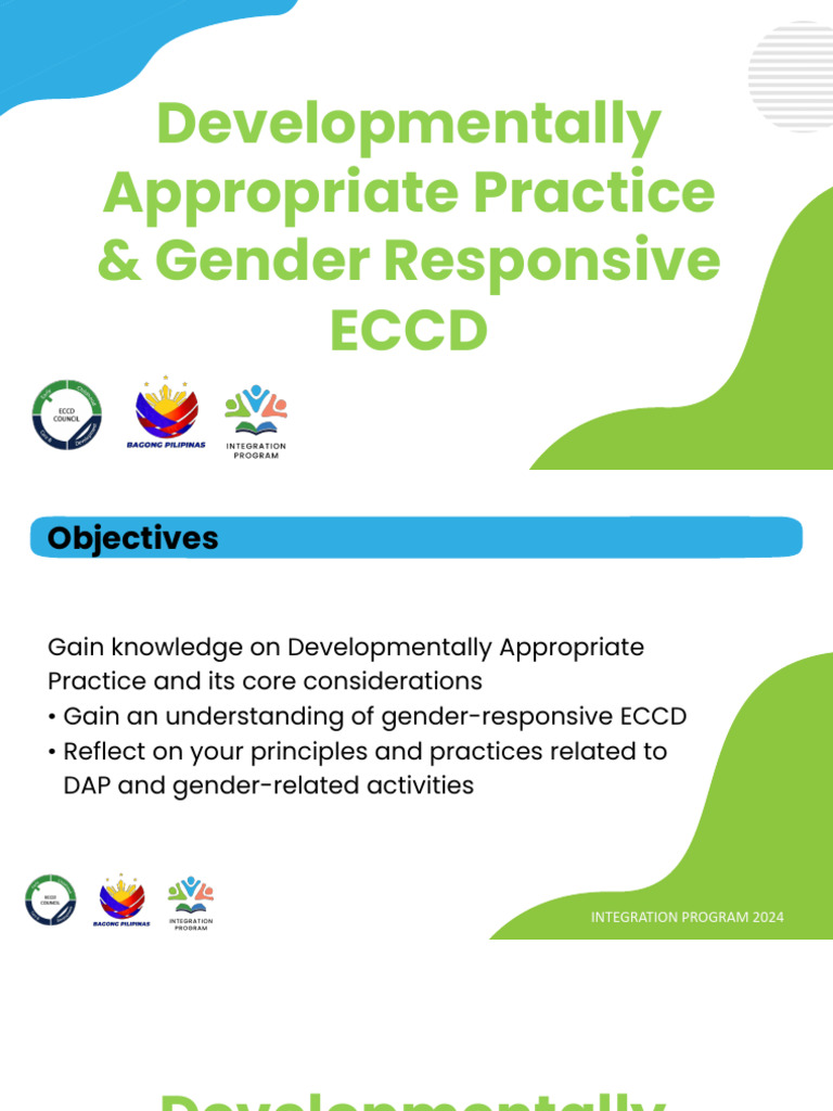 Gender-Responsive ECCD Practices 2024 | PDF | Learning | Child Development