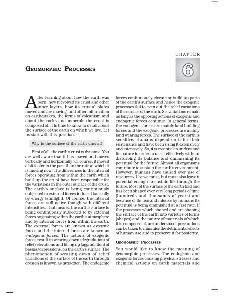 Understanding Geomorphic Processes | PDF | Weathering | Soil