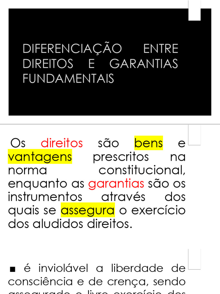 8 Teoria Geral Dos Direitos e Garantias Fundamentais Parte 2 | PDF ...