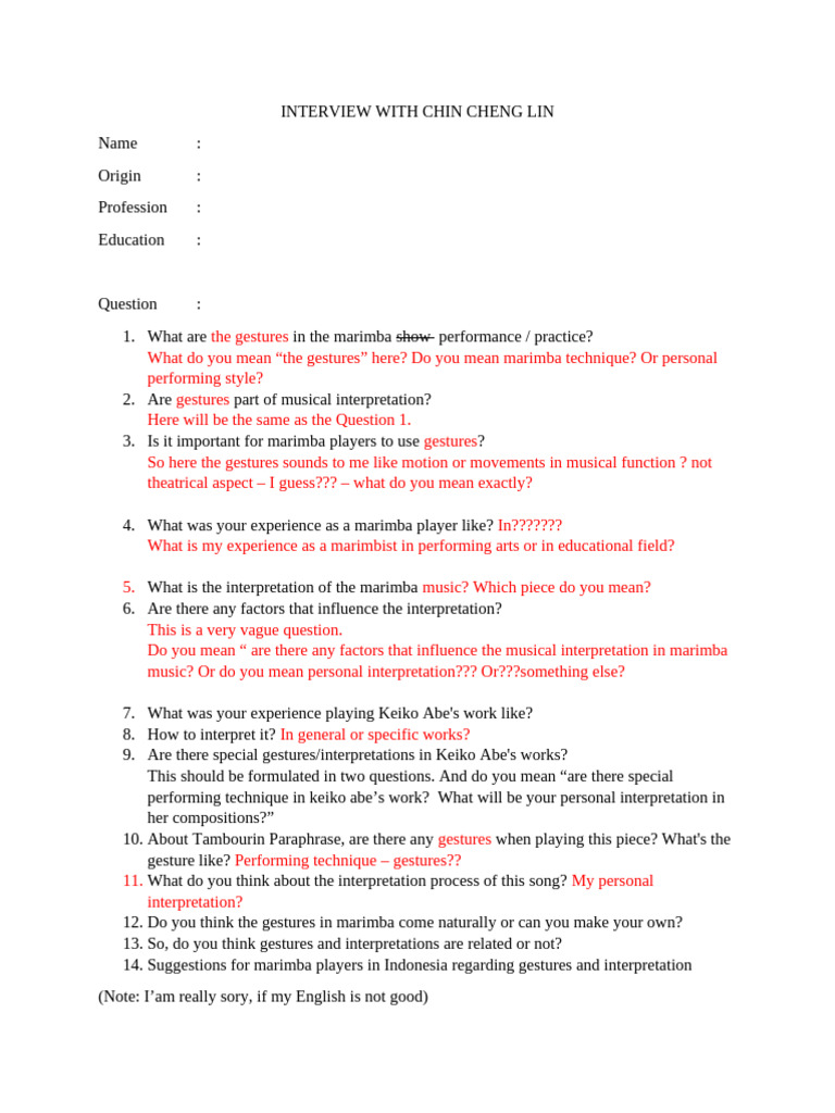 For Chin Cheng Lin | PDF | Gesture | Human Communication