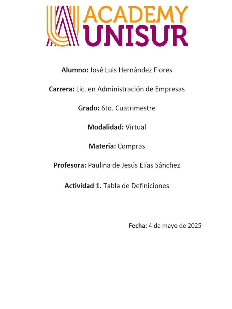 Definiciones Clave en Compras y Abastecimiento | PDF | Business ...