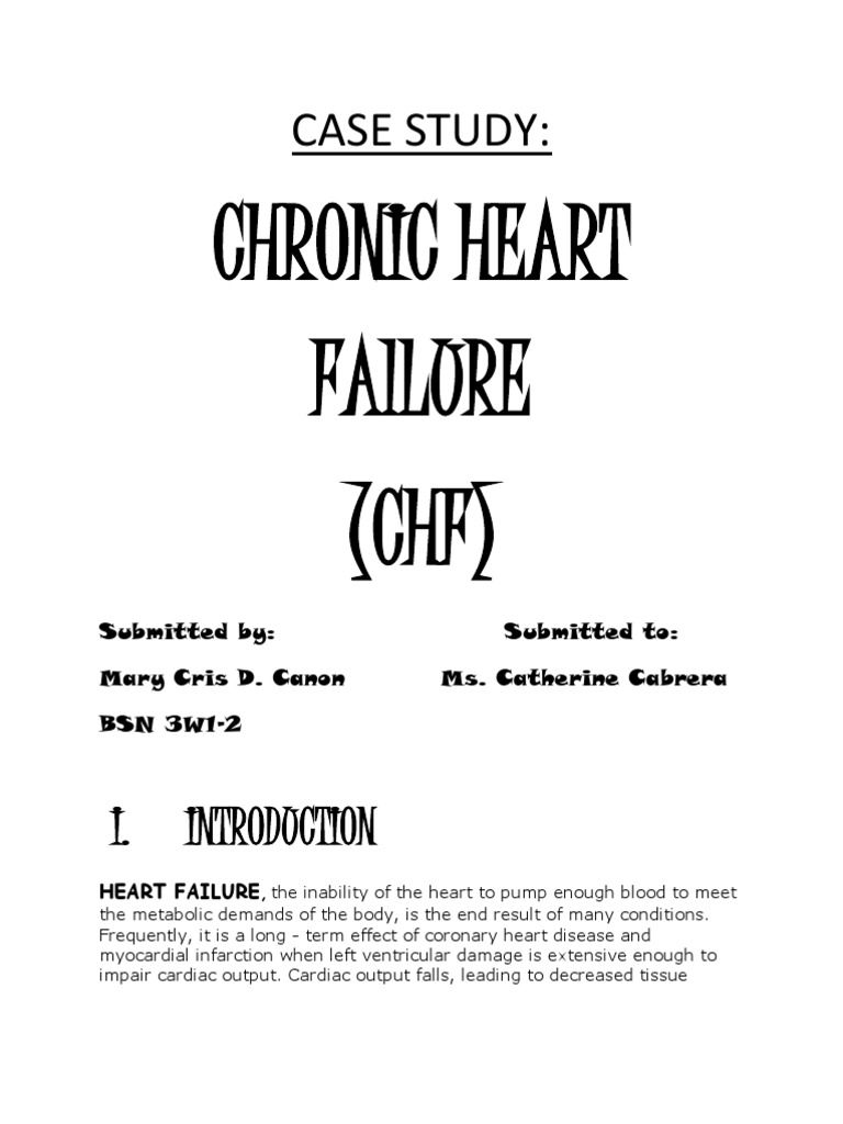 Heart failure case study pdf picture
