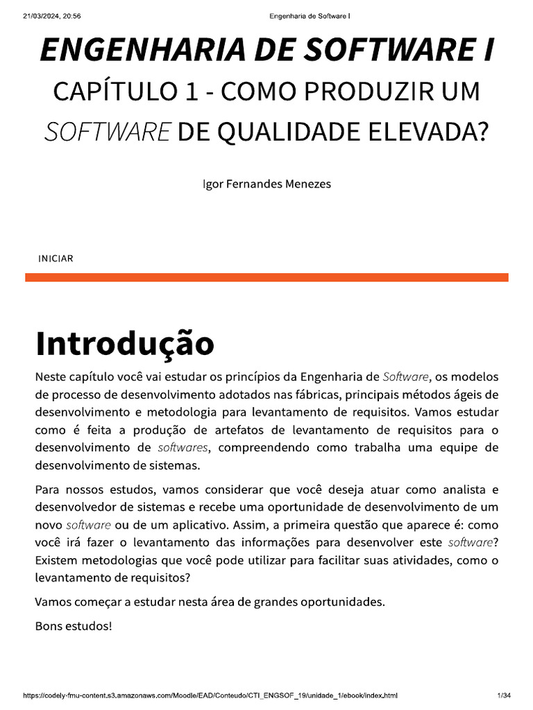 Engenharia de Software I | PDF