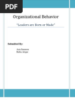 Leaders Are Born or Made