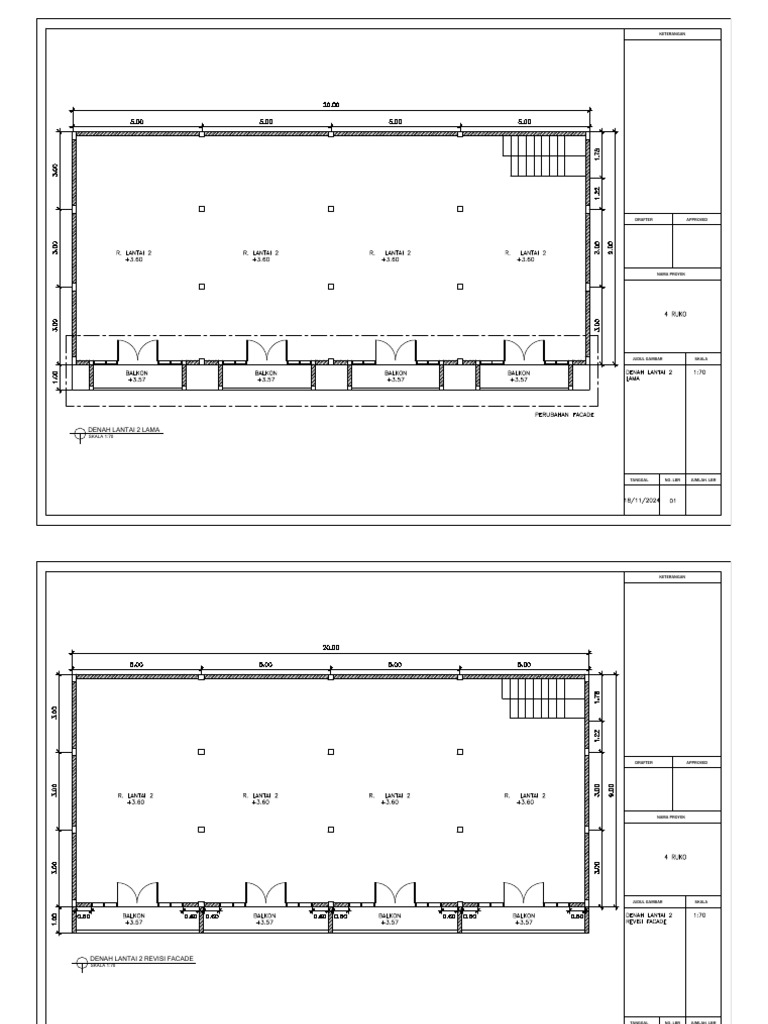 Ruko Driyorejo Revisi Facade | PDF
