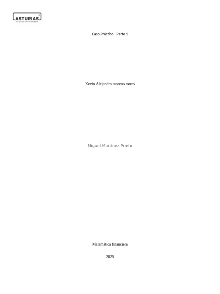 Matemática Financiera Unidad 1 | PDF | Interés | Finanzas Matemáticas