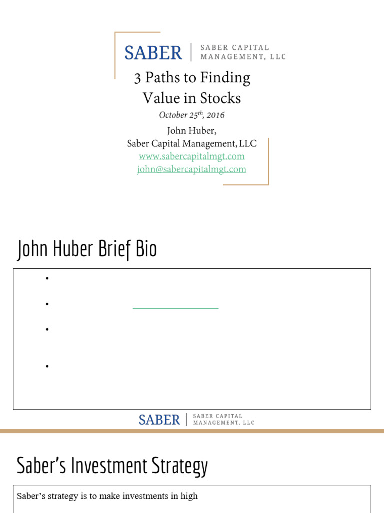 Value Investing Strategies Explained | PDF | Arbitrage | Investing