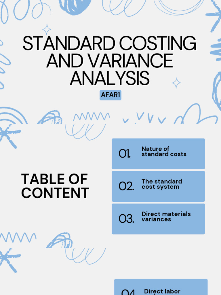 Standard Costing and Variance Analysis | PDF | Labour Economics | Cost ...
