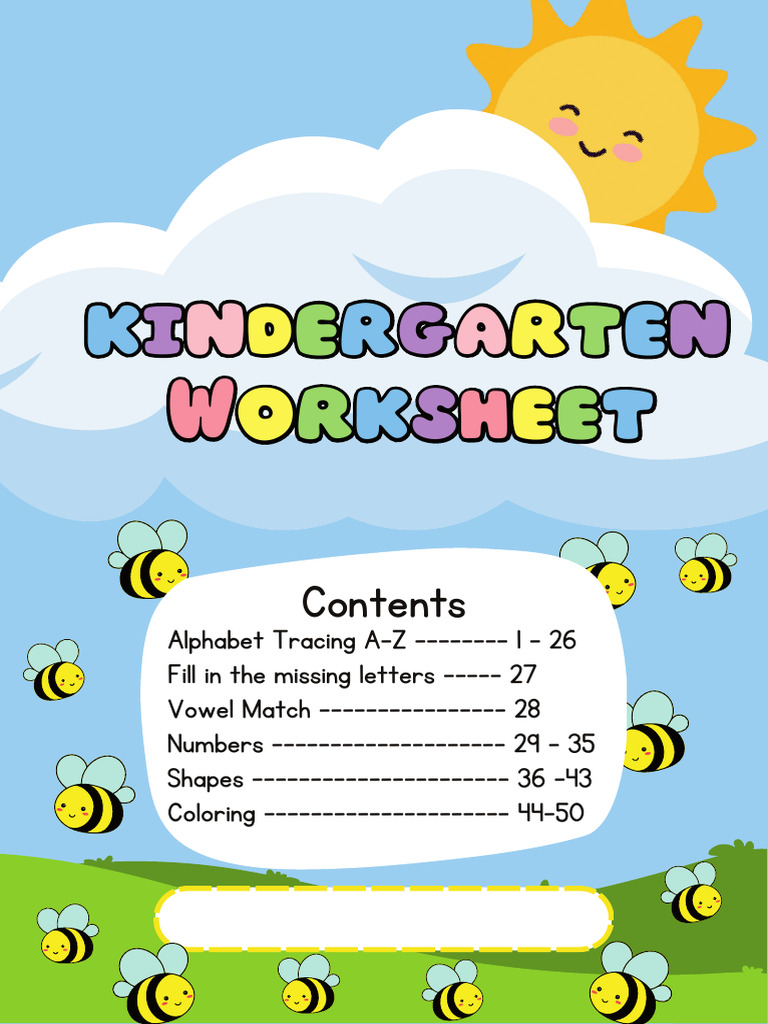 Kindergarten Alphabet and Number Activities | PDF | Shape | Geometry