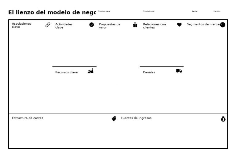 Lienzo Del Modelo de Negocio | PDF