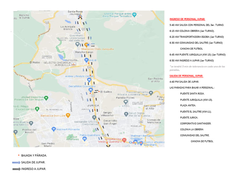 RUTA JUPAR QRO | PDF