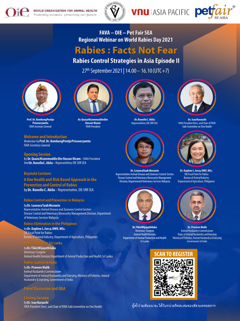 World Rabies 2021 Webinar Program (Final) | PDF