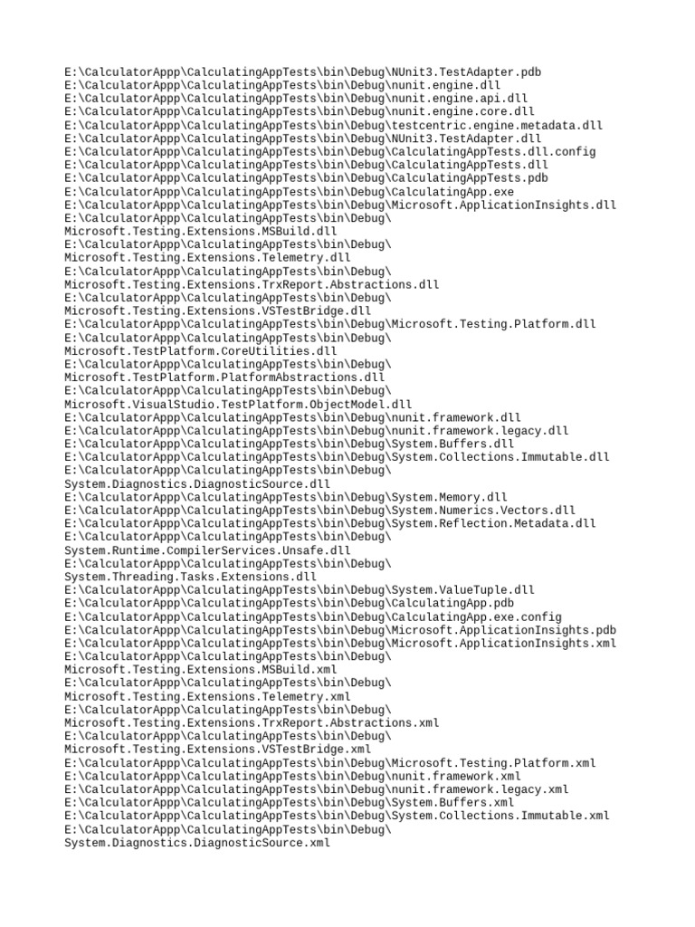 Calculator App Test Files Overview | PDF | Software Development ...