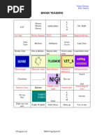 Mensa Brain Teasers and Answers | PDF