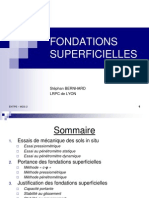 FONDATIONS SUPERFICIELLES