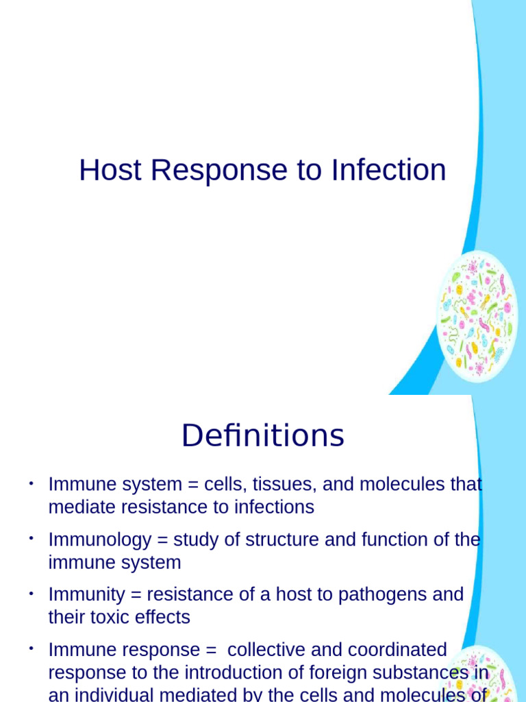 Host Response To Infection | PDF | Immune System | Antibody