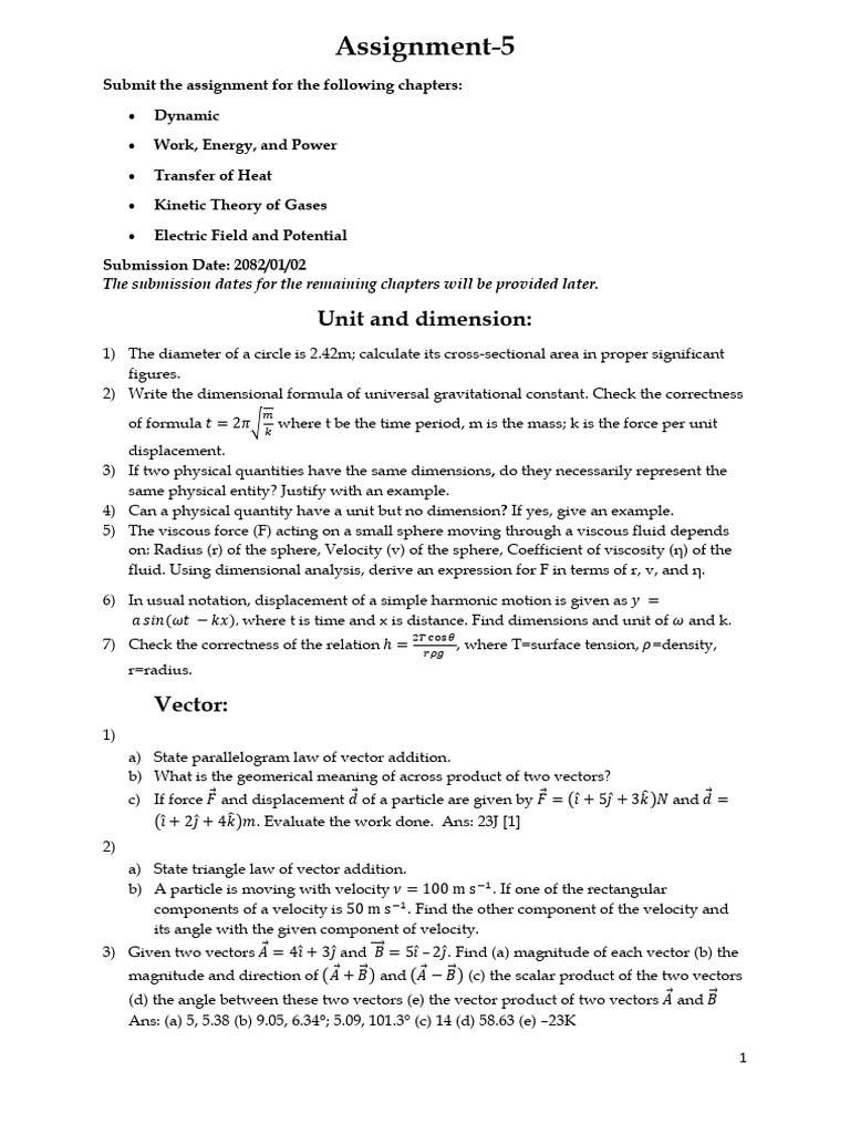 Physics Assignment: Key Calculations | PDF | Semiconductors | Capacitor