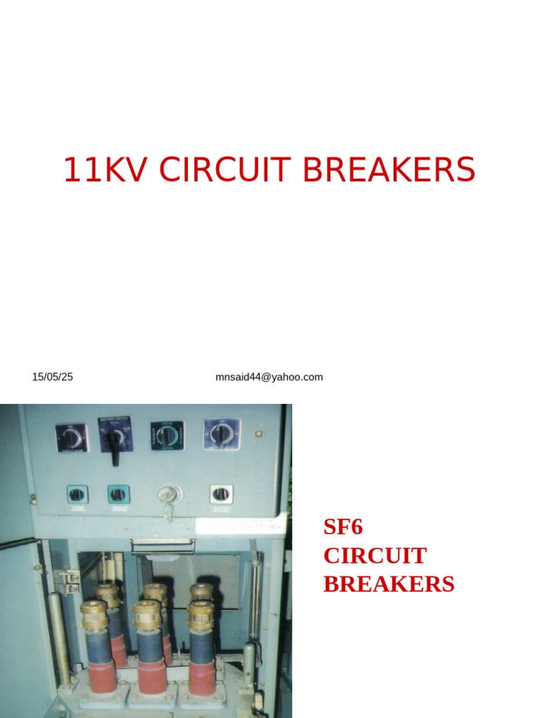 11kV SF6 Circuit Breaker Overview | PDF