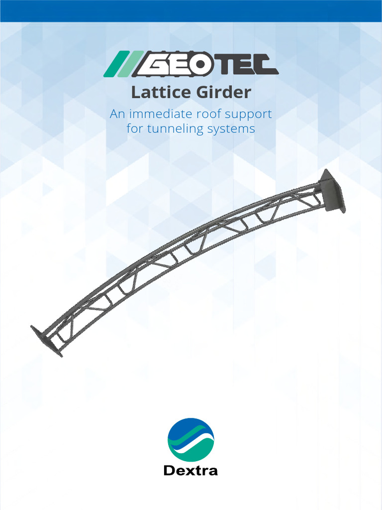 Lattice Girder Support for Tunneling | PDF | Structural Steel | Yield ...
