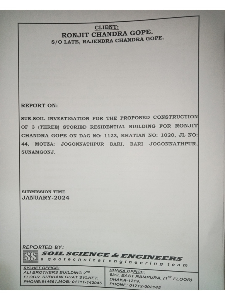 Soil Test Ronjit | PDF