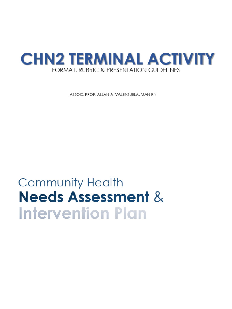 TUA-SLCN Community Health Assessment | PDF | Evaluation