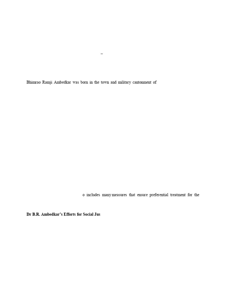 Ambedkar's Vision for Social Justice | PDF | Dalit | Social Exclusion