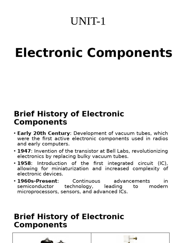Unit-1 BOE | PDF | Resistor | Inductor