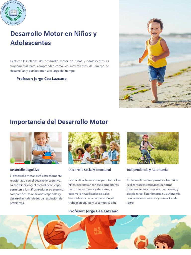 Desarrollo Motor en Niños y Adolescentes | PDF | Inclusión (Educación ...