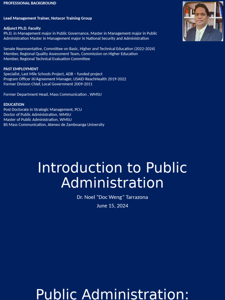 Evolution of Public Administration in the Philippines | PDF | Public ...