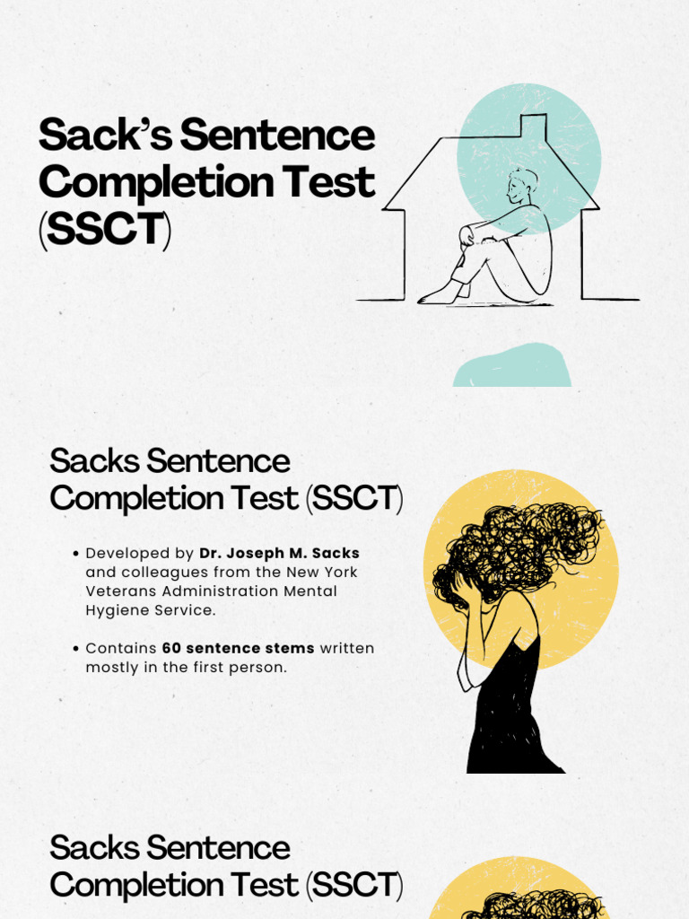 Sacks Sentence Completion Test Overview | PDF | Validity (Statistics ...