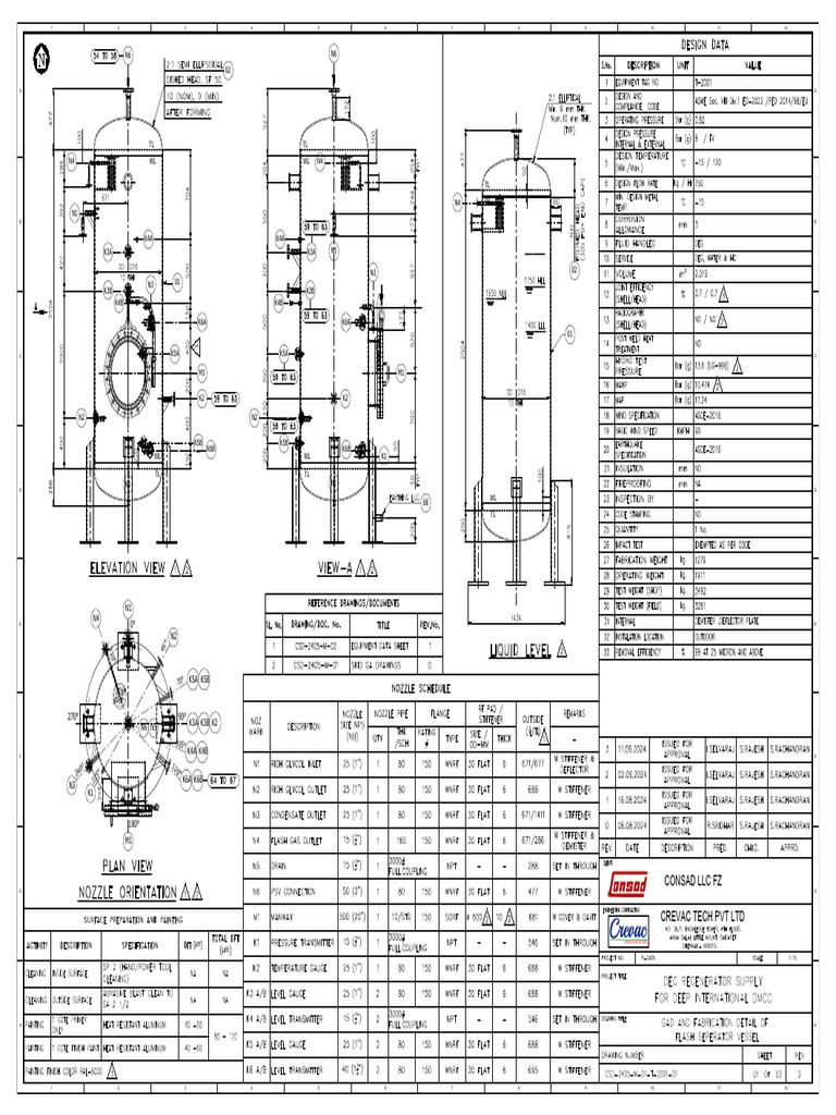 CSD-2405-M-01-T-2001-01-Flash Vessel - Rev-3. | PDF