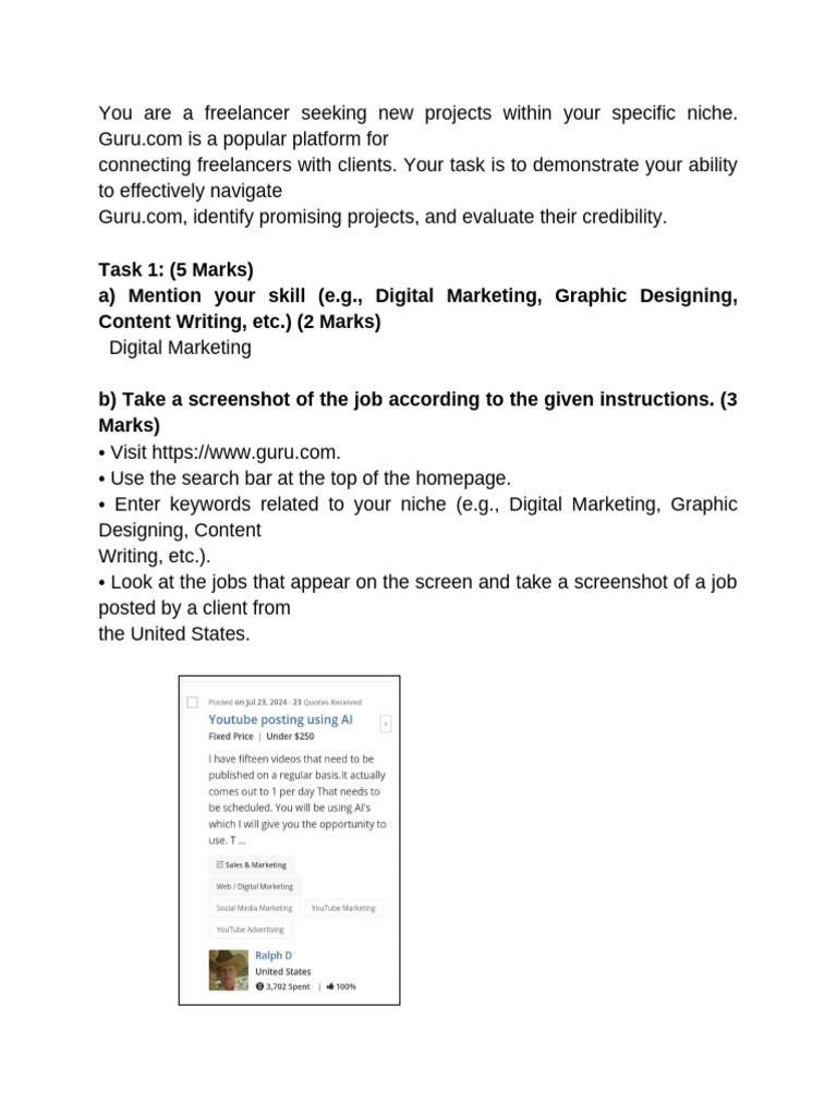 Freelancing Project Search Guide | PDF