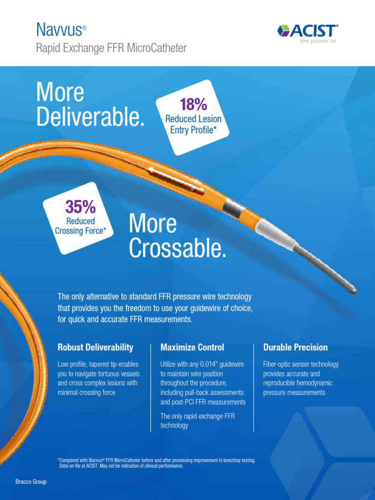 Navvus® Rapid Exchange FFR MicroCatheter | PDF