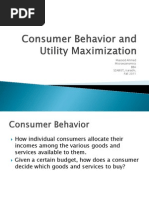 Demand and Consumer Behavior