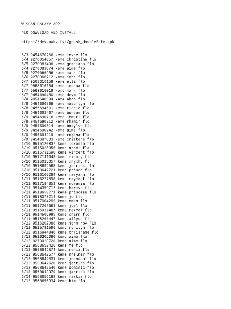 W Scan Galaxy App | PDF