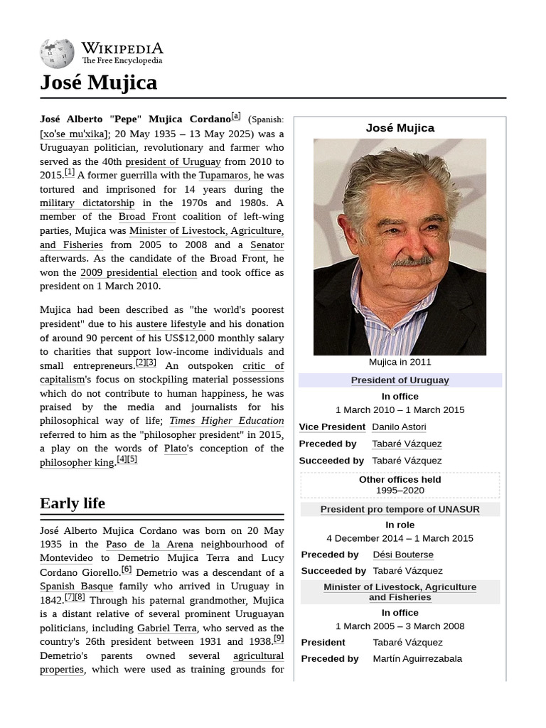 José Mujica | PDF
