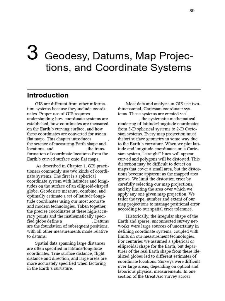 GISFundamentals7e_Ch3_compressed | PDF | Latitude | Geodesy
