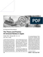 The Theory and Practice of Armored Warfare in Spain Part.1