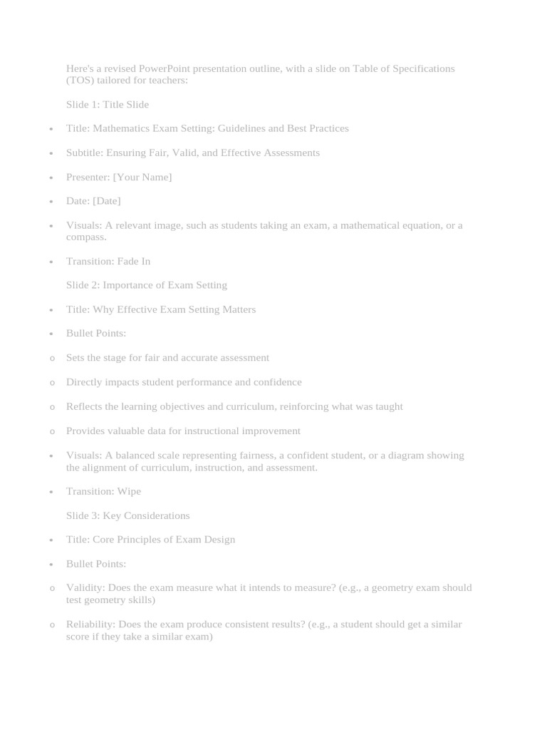 Effective Exam Design for Teachers | PDF | Educational Assessment ...