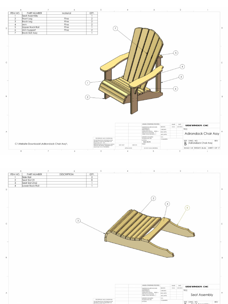 Adirondack Chair Assy | PDF
