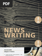 Mastering Lede Writing in Journalism | PDF | Journalism | News