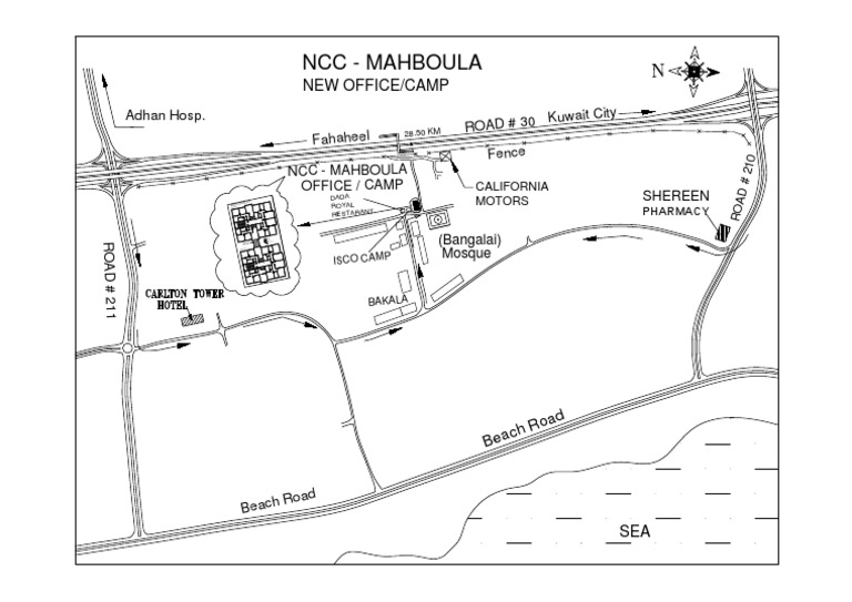 Mahboula Area Location Map | PDF | Home & Garden