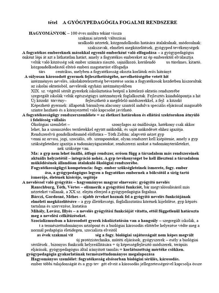 ZÁRÓ Bárczi Rövidített Tételek Egyben | PDF