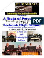 Mallet Maniacs Community Percussion Ensemble Seekonk High School Band Benefit Concert