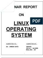 Linux Operatig System