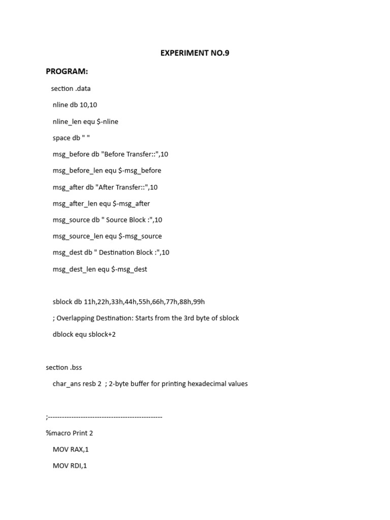 MP Experiment No 9 | PDF