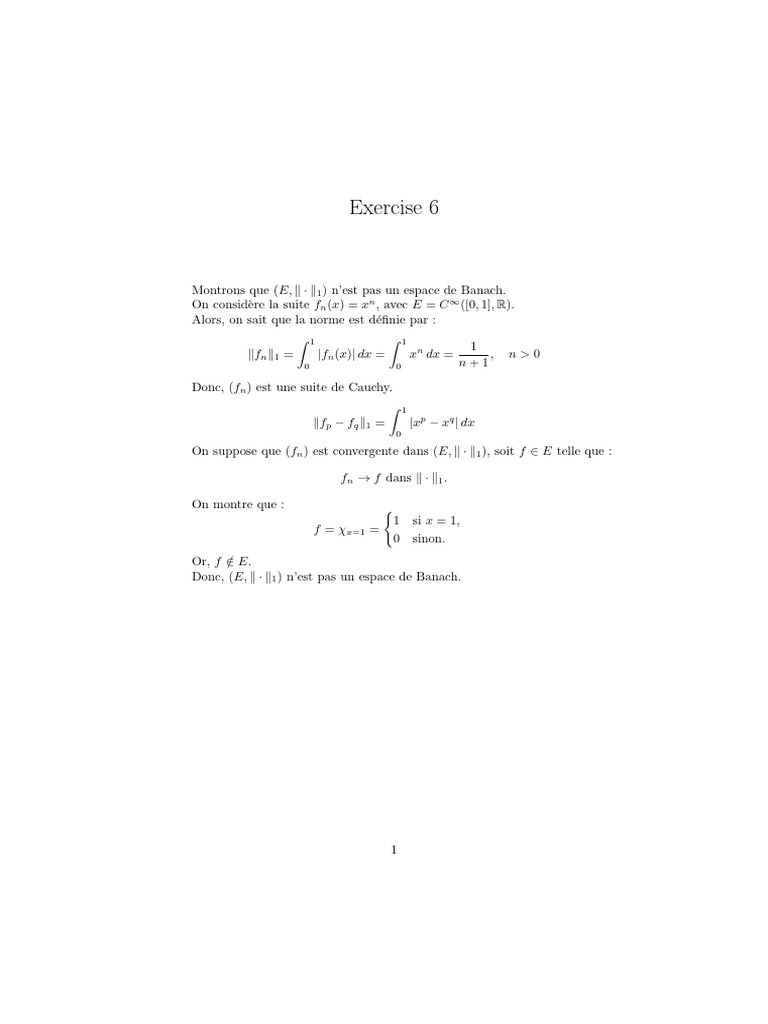 Exercice 6 TD 1 | PDF