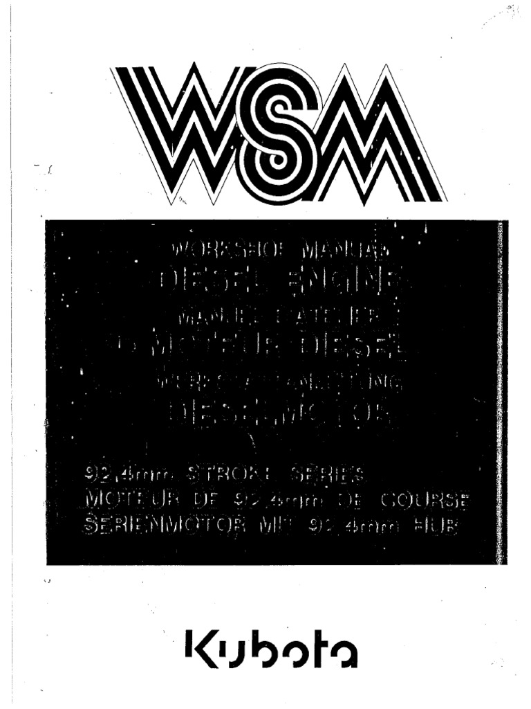 WSM Kubota | PDF