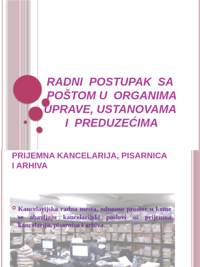 Rad Sa Postom I 2 | PDF